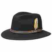 Rocklin Traveller Wool Hat by Stetson black