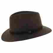 Velvet Traveller Hat by bugatti brown