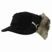 Fake Fur Military Cap by PUMA schwarz