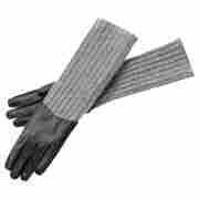 Leather and Knit Gloves for Women by Roeckl black