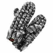 Textured Knit Mittens by Nike grey