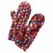 Textured Knit Mittens by Nike orange