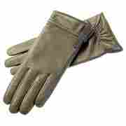 Velvet Ribbon Gloves for Women by Roeckl grey