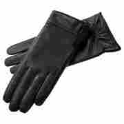 Velvet Ribbon Gloves for Women by Roeckl black