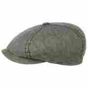 Harwinton Linen Blend Flat Cap by Stetson olive