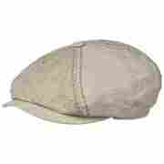 Harwinton Linen Blend Flat Cap by Stetson beige