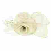 Sorpiep Fascinator by McBURN cream white