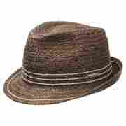 Terrytown Trilby Raffia Hat by Stetson brown