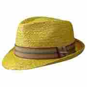 Taft Trilby Raffia Hat by Stetson yellow