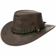 Steerhide Bac Pac Traveller Hut by BC HATS braun