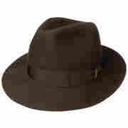 Borsalino Maroon Hat brown