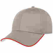 Zoom Piping Sandwich Cap grau