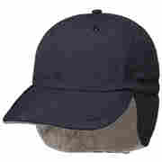 Techno Earflap Baseballcap mit Teflon blau