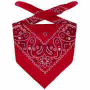 Kids Bandana Headscarf red
