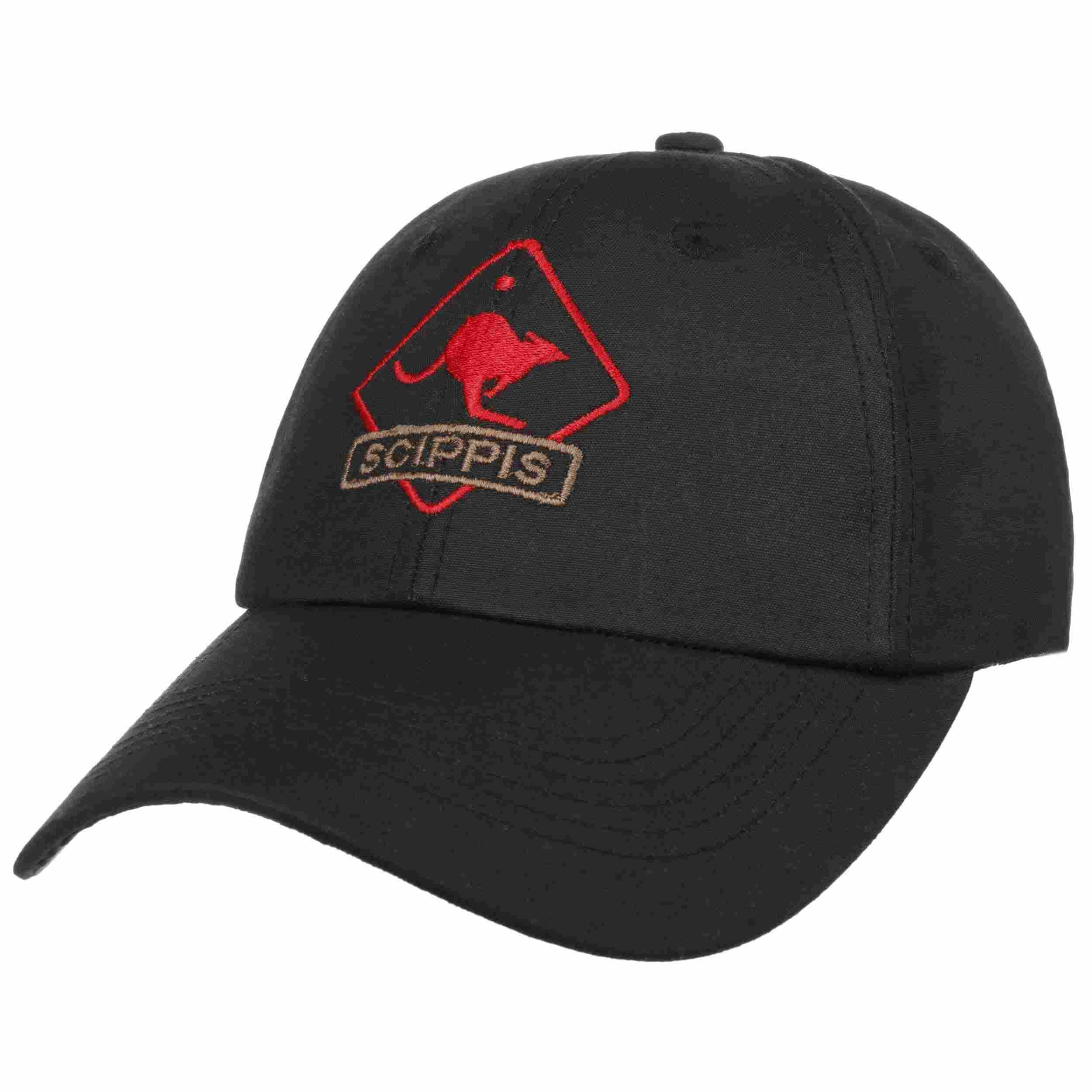 帽子 P.L.N. Black Oilskin Cap 2 Oilskin Cap | Dual Tone 6 Panel Adjustable Cap | With Brass