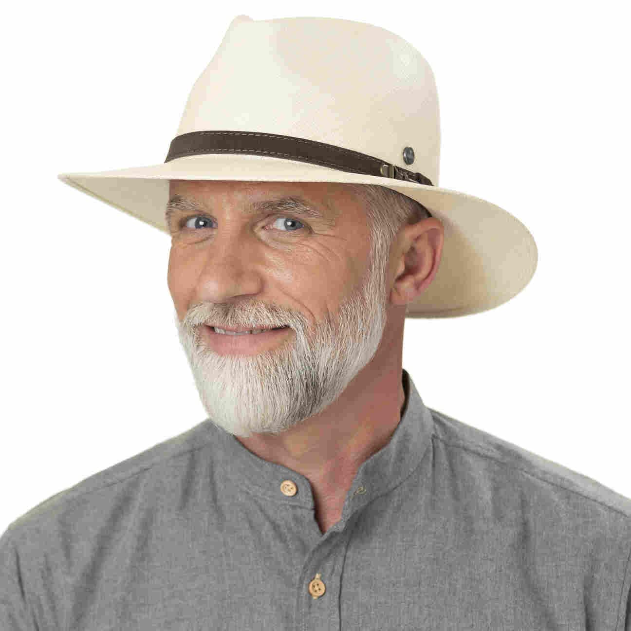 LIERYS Twotone Panamahut - UV-Schutz 50+ Unisex Sommerhut Made In Ecuador