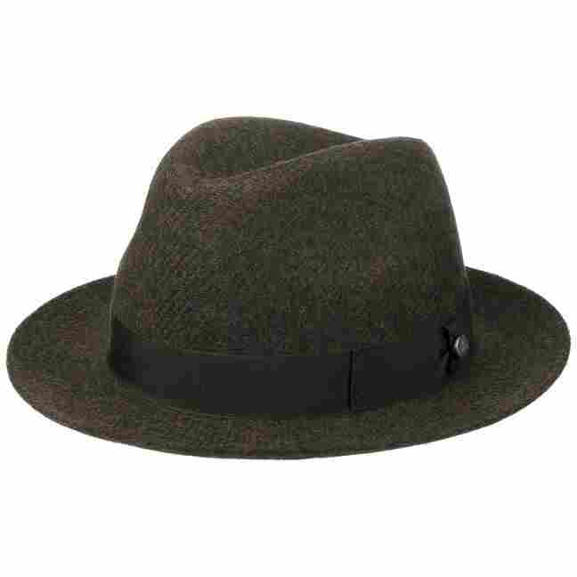 Lierys Gold Harris Tweed Damenhut mit Kaschmir Wollhut Winterhut Glockenhut Damen Futter Herbst-Winter Made in Italy Futter
