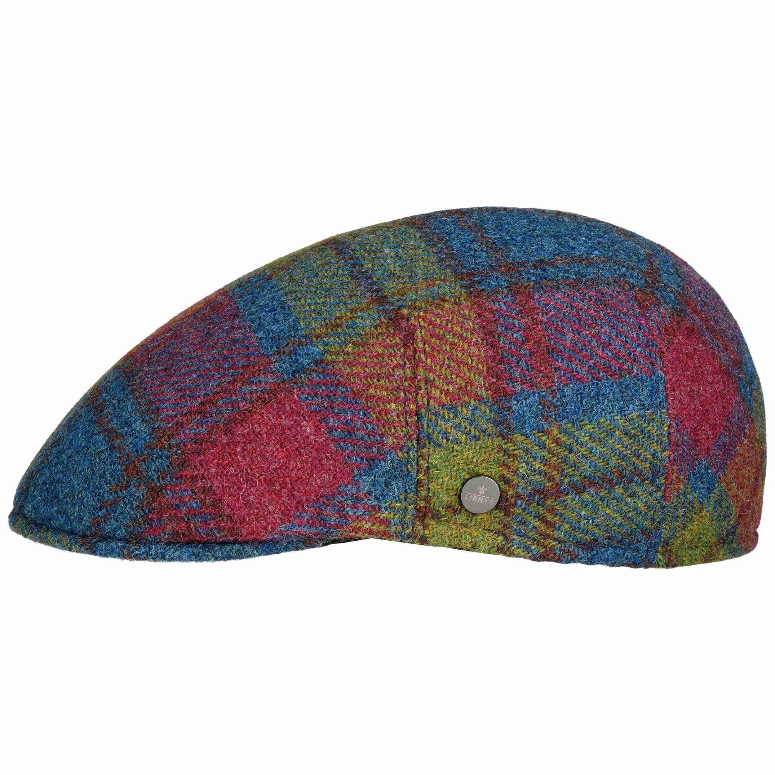 LIERYS Candrick Floral Flatcap Made in Italy Herren Sommer weiß-grün M (56-57 cm